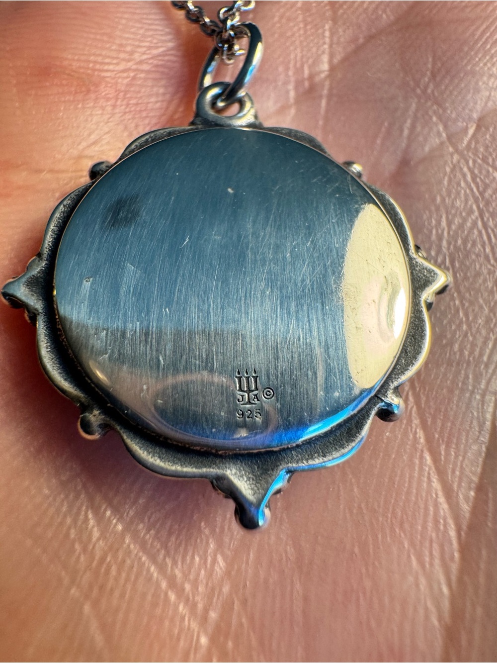 James Avery Prickly Pear Cactus Pendant Necklace Sterling Silver (Retired) - Picture 2 of 4
